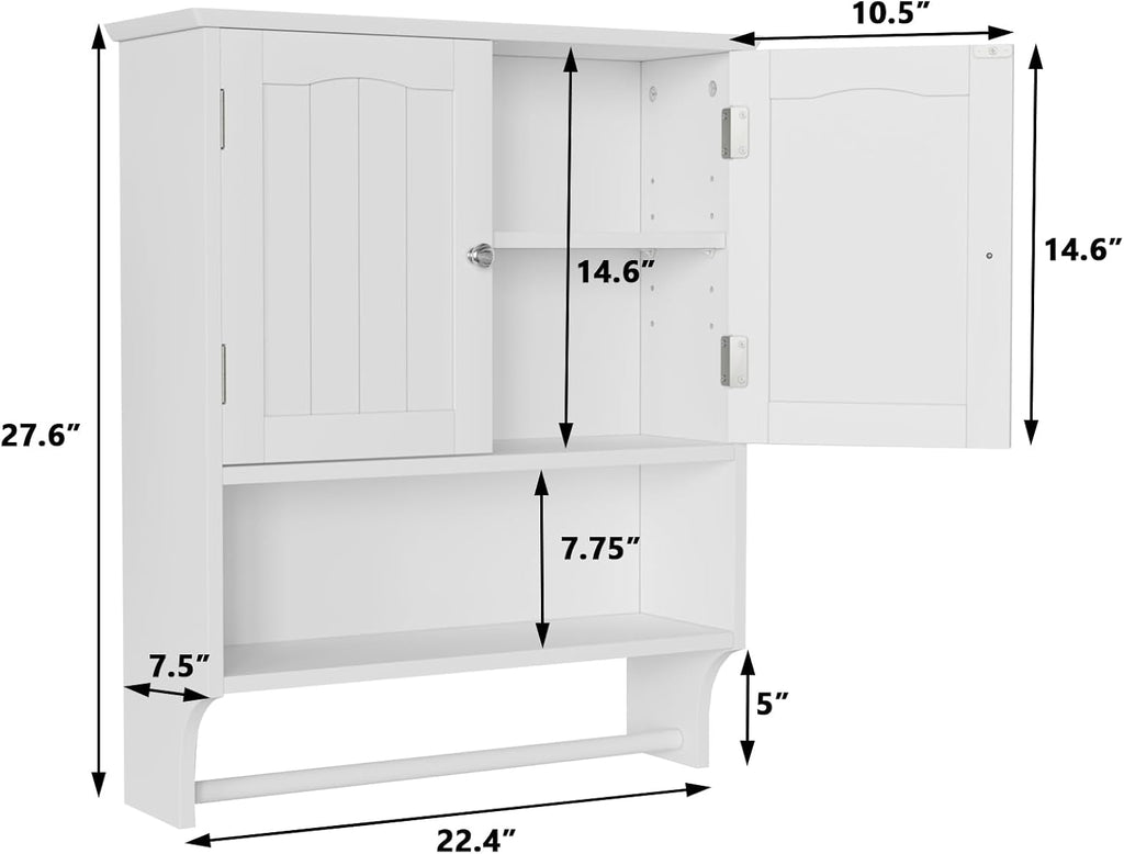 White Wall Mounted Bathroom Cabinet
