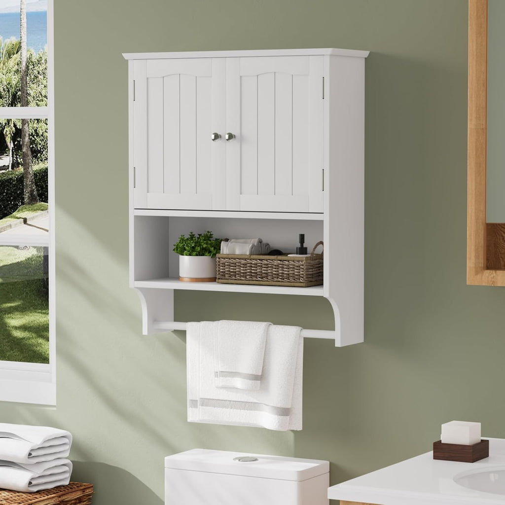 White Wall Mounted Bathroom Cabinet