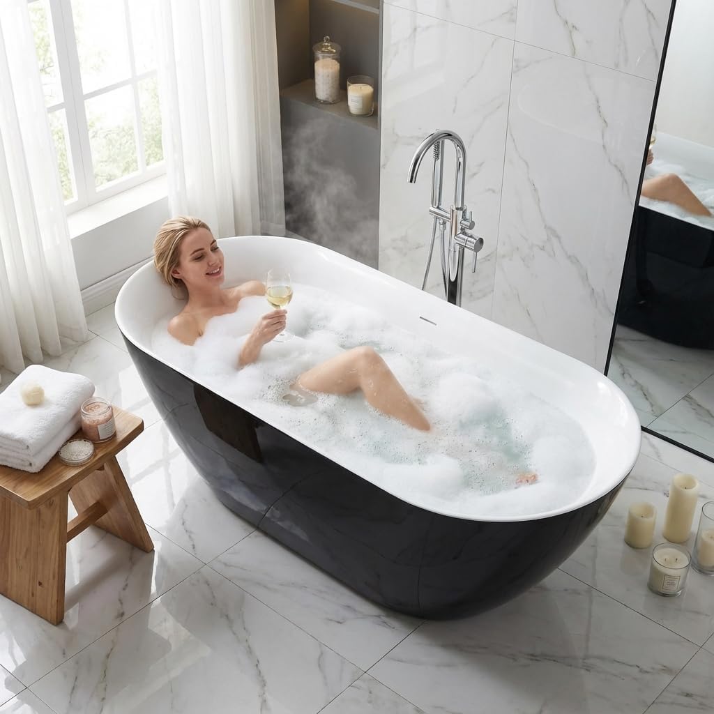 67 Inch Freestanding Bathtub