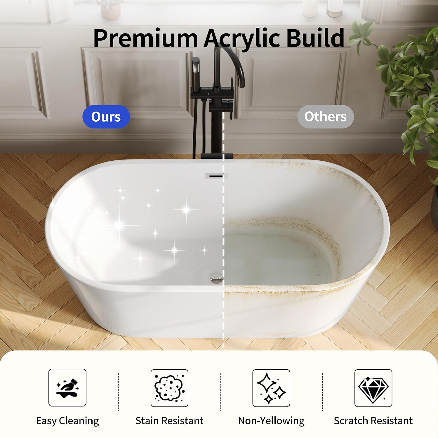 59" Freestanding Tub