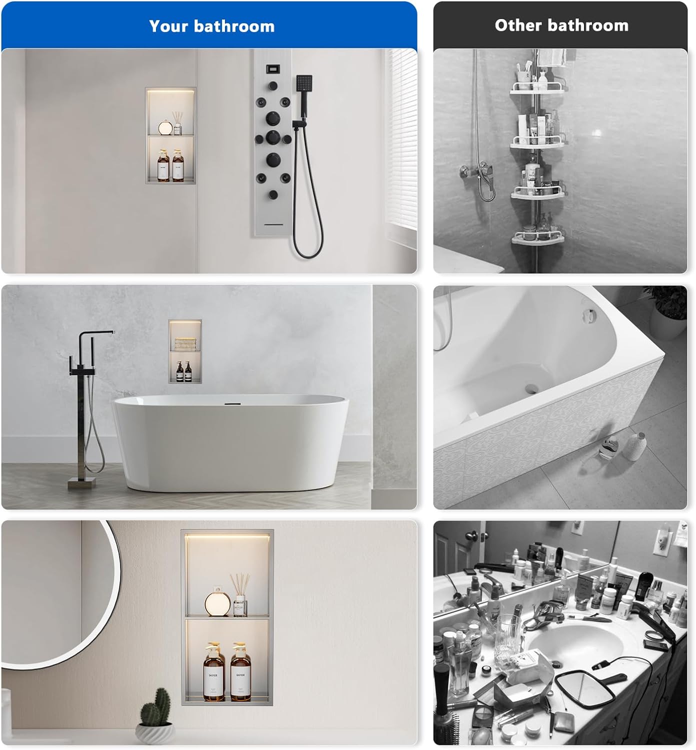 LED Shower Niche