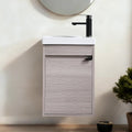16 Inch Floating Bathroom Vanity Sink Combo