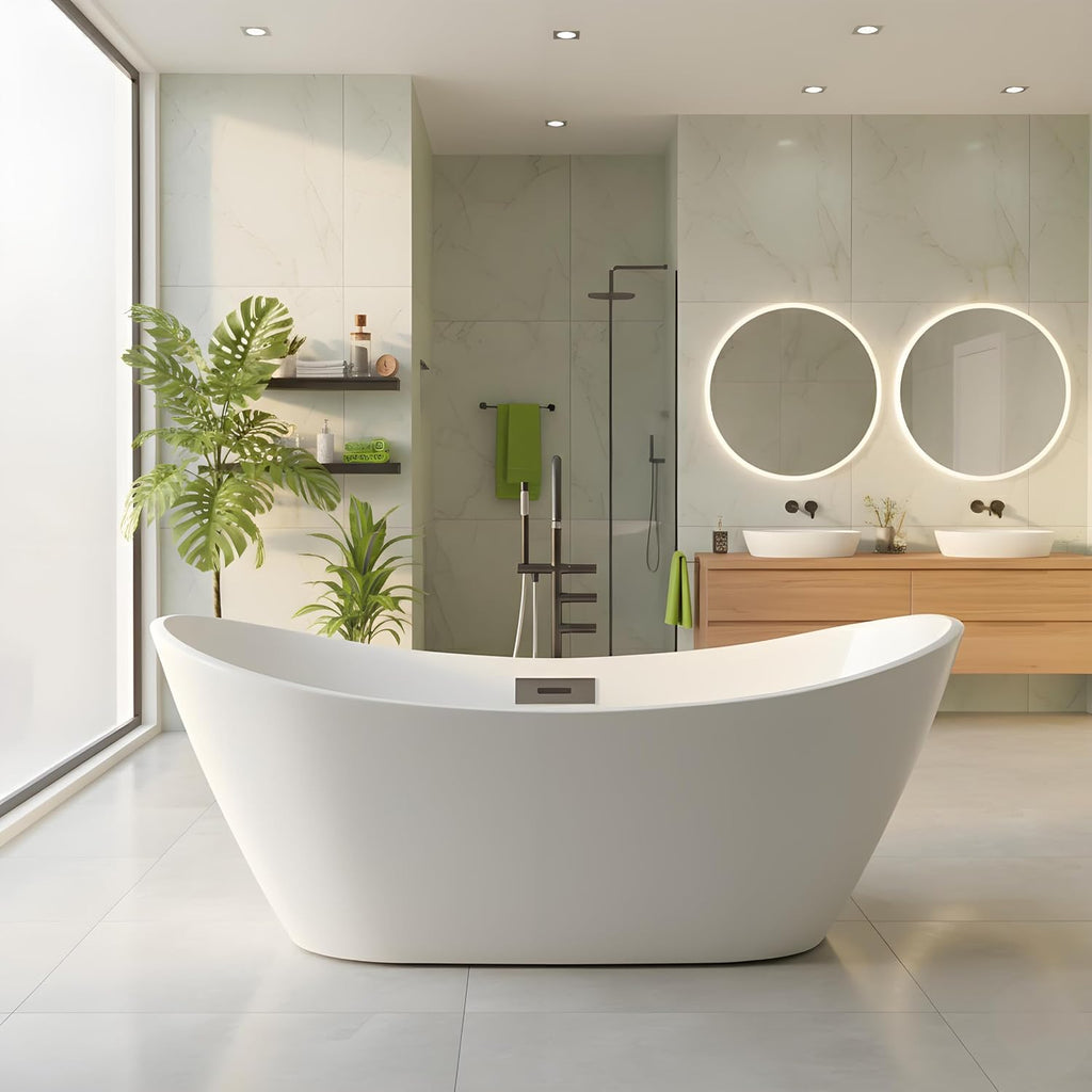 59 Inch Freestanding Bathtub