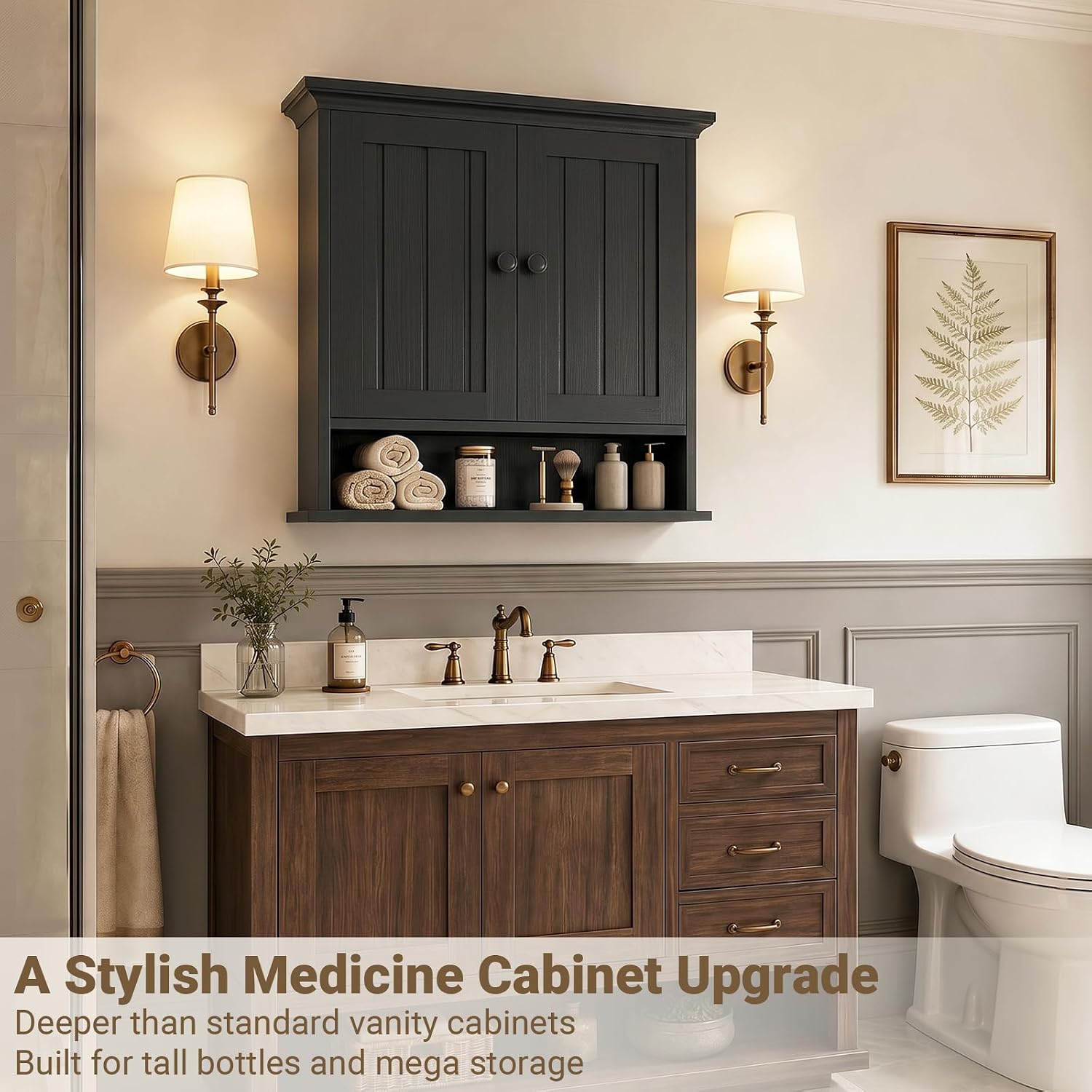 Farmhouse Bathroom Wall Medicine Cabinet