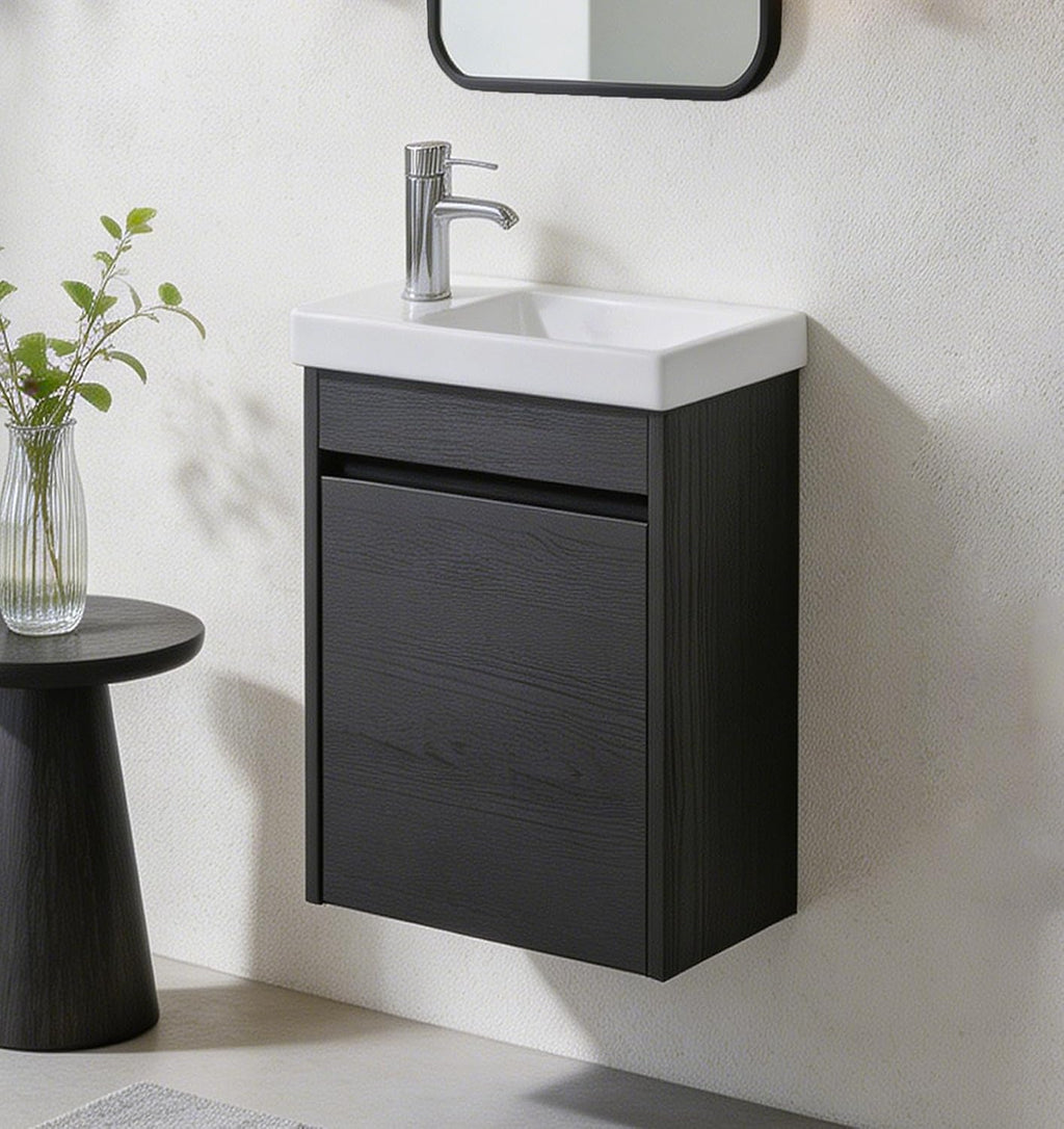 16 Inch Floating Bathroom Vanity Sink Combo