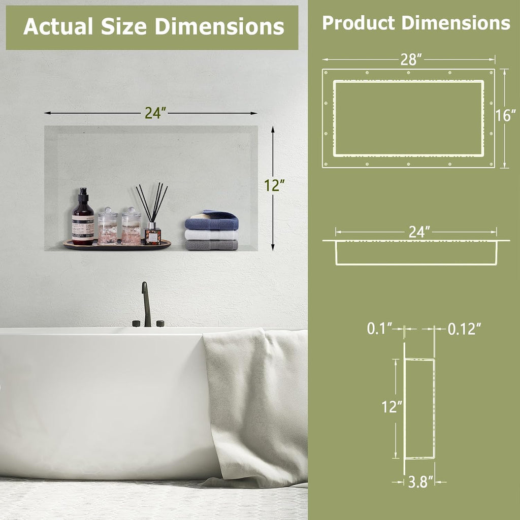 16"x28" Shower Niche