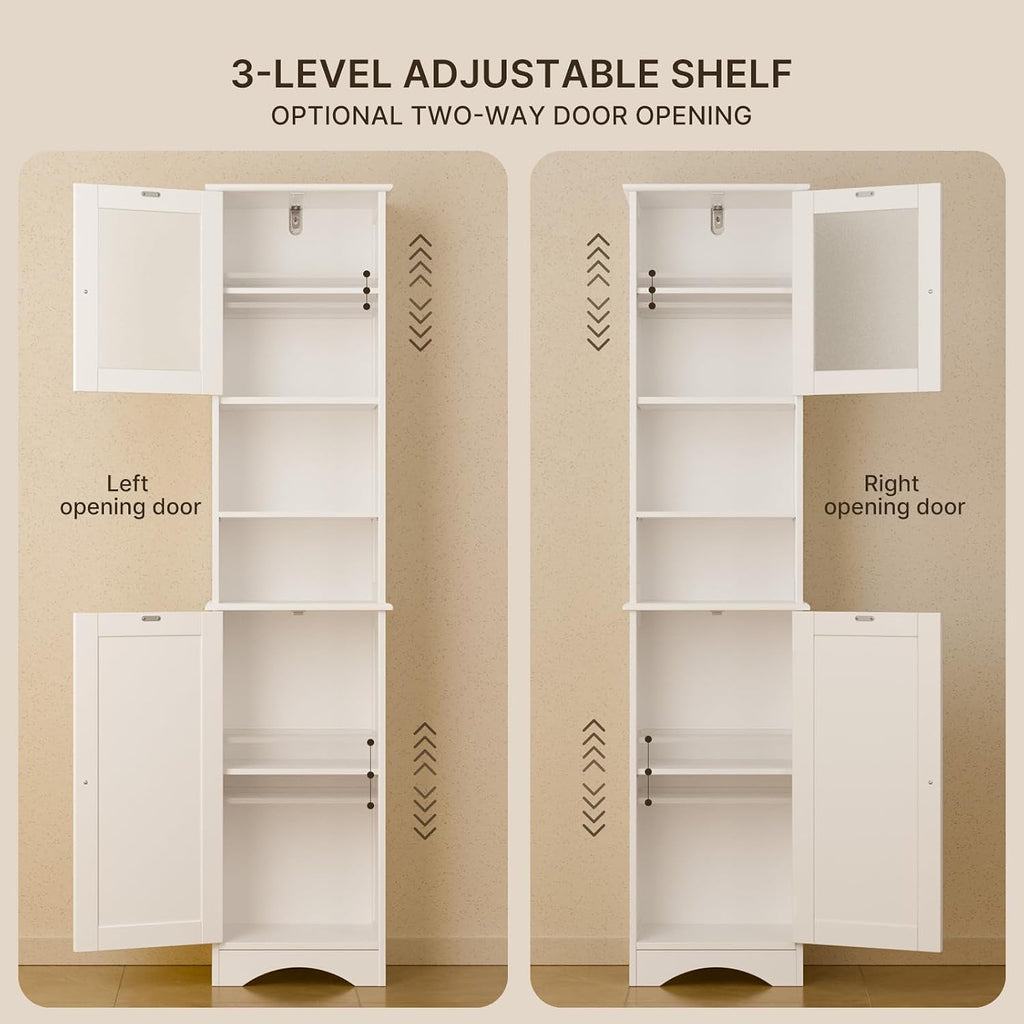 67.1" Tall Bathroom Storage Cabinet