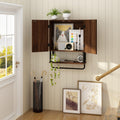 Fluted Bathroom Wall Cabinet