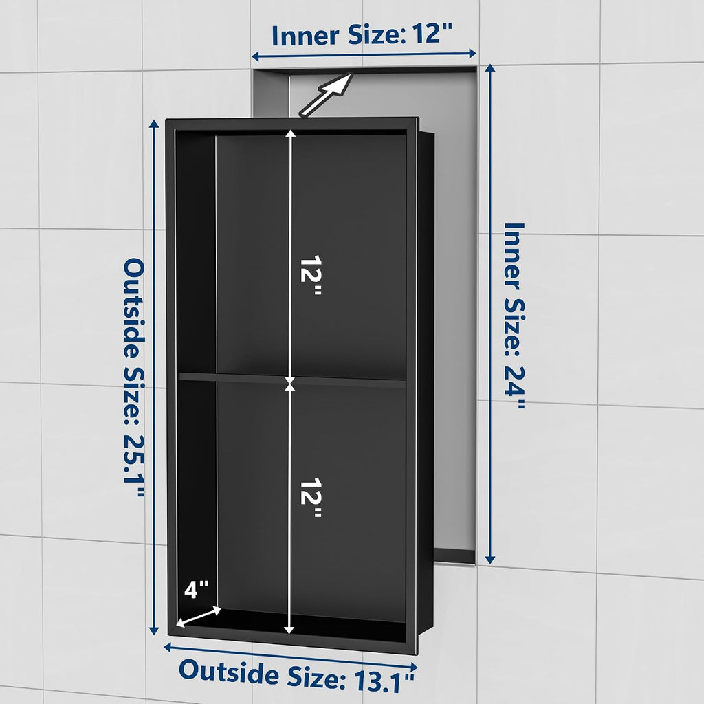 12" x 24" Shower Niche