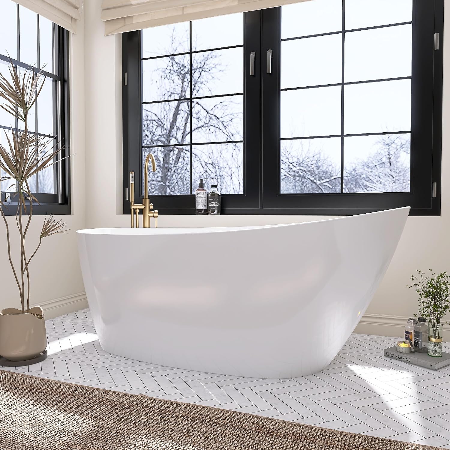 59" Freestanding Bathtub