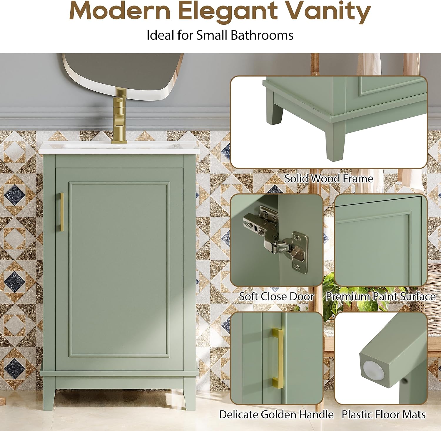 20" Bathroom Vanity with Sink Combo