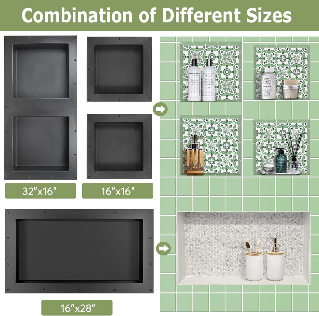 16"x28" Shower Niche