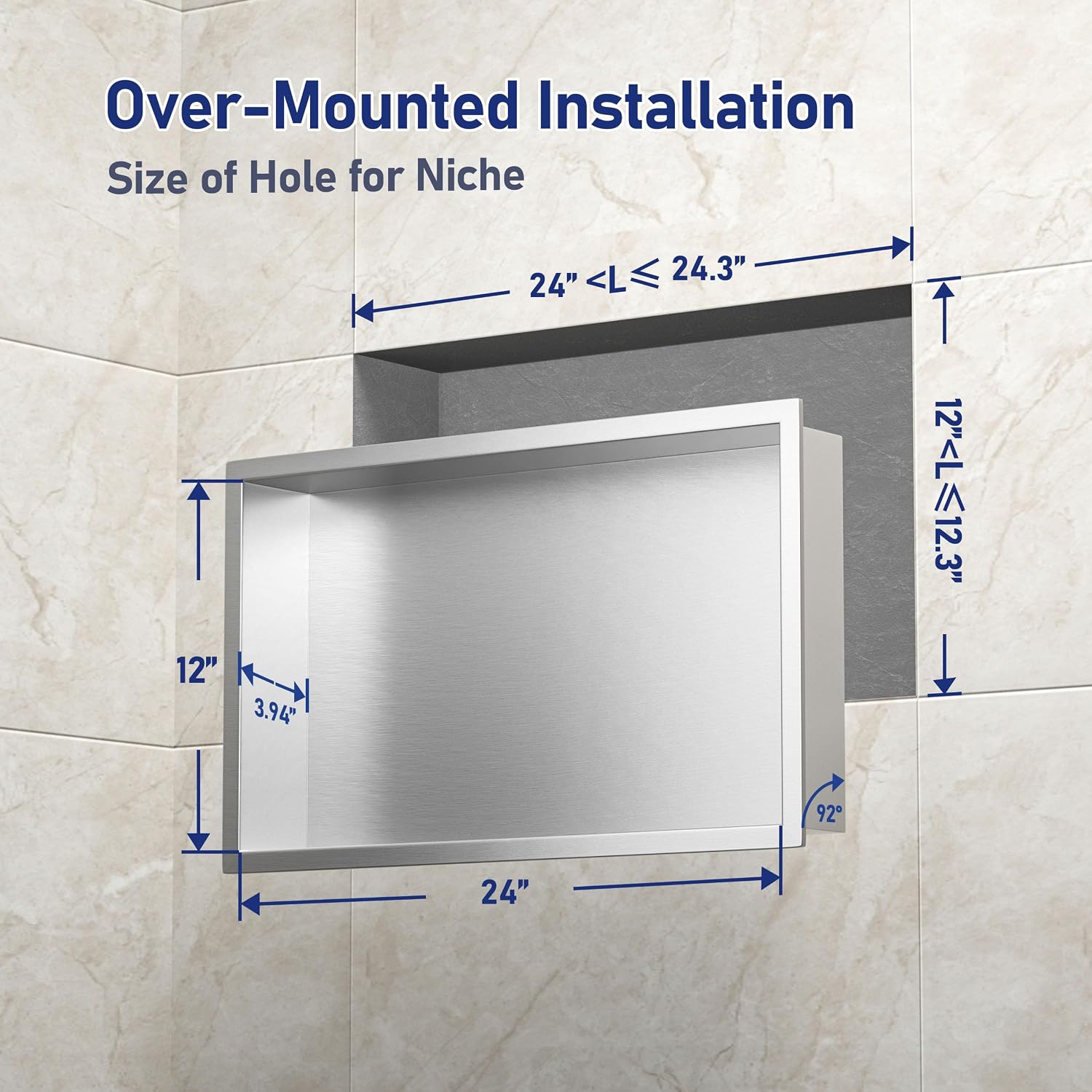 Steel Shower Niche