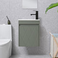 16" Floating Bathroom Vanity Sink Combo