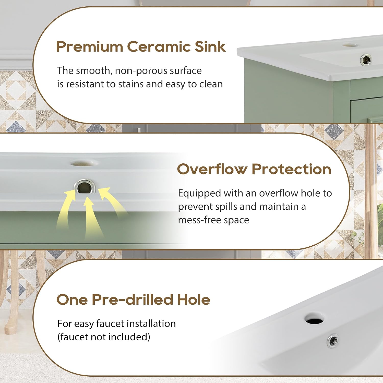 20" Bathroom Vanity with Sink Combo