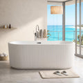 67" Freestanding Soaking Bathtub