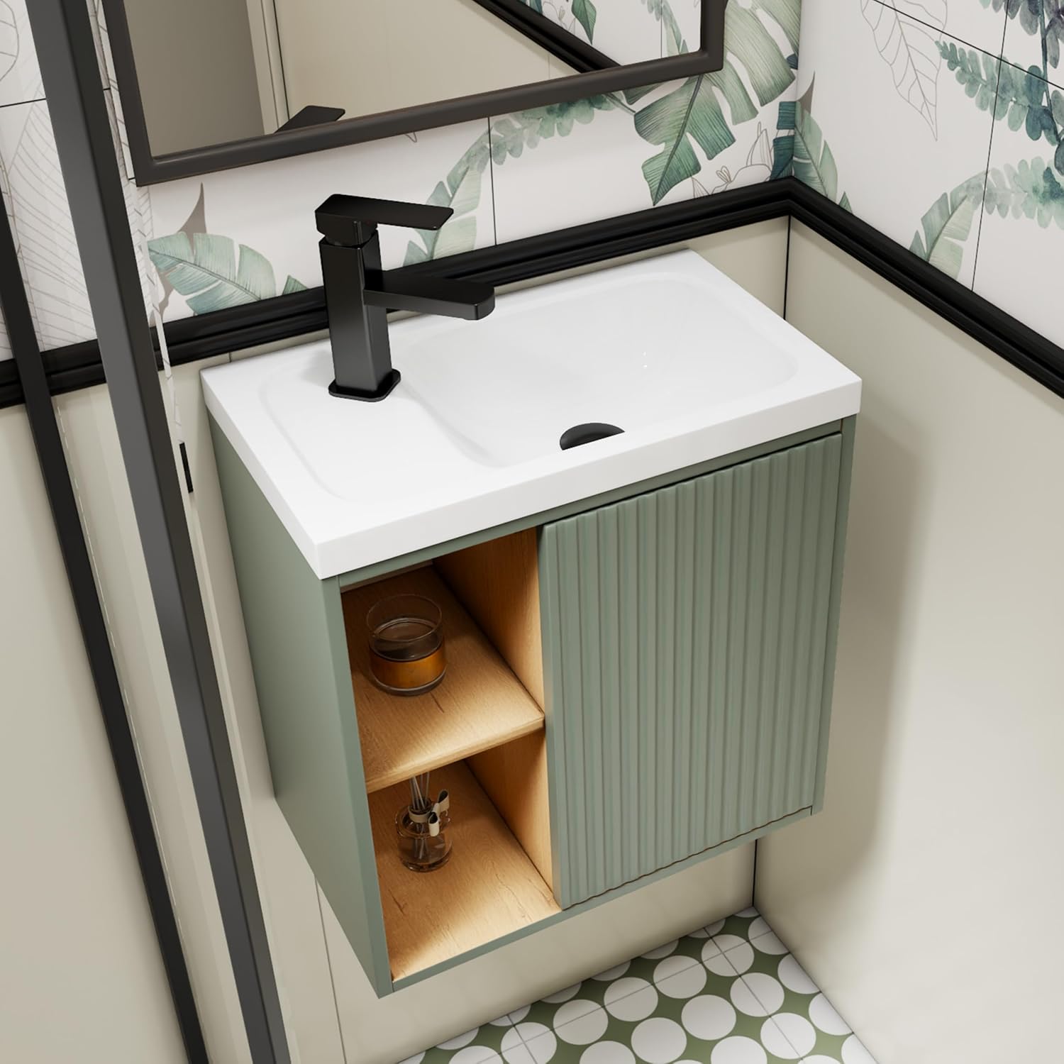 20" Floating Bathroom Vanity Sink Combo