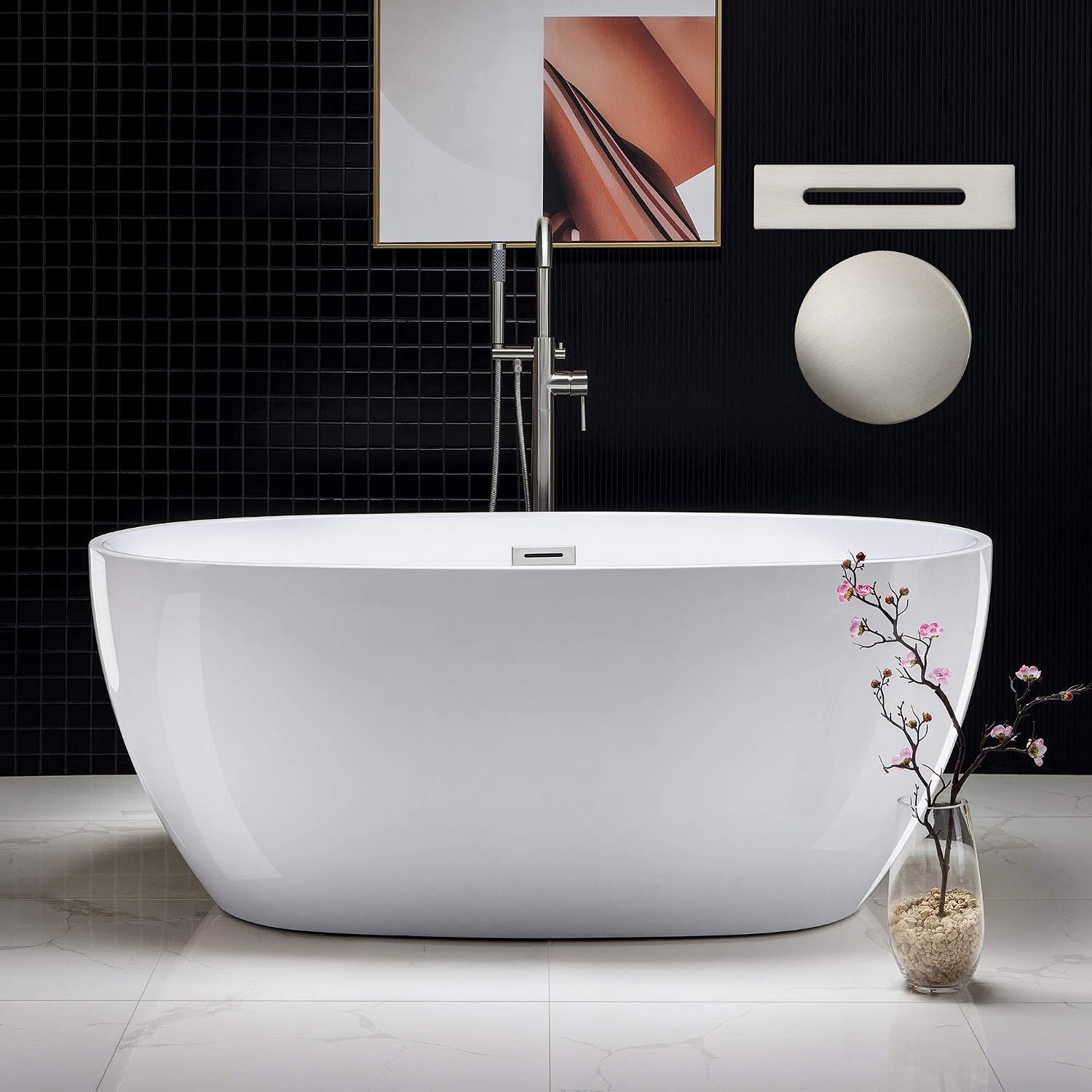 59" Freestanding Bathtub